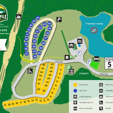 Half Mile Ranch Resort map